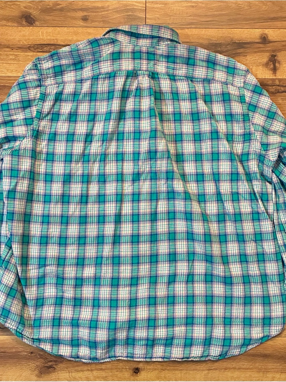 Ralph Lauren Men’s 2XB Big Flannel Plaid Button Down Shirt Blue - Picture 10 of 10